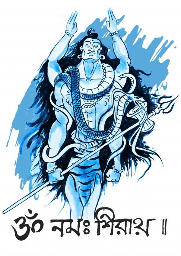LORD SHIVA SKETCH OM NAMAH SHIVAYA  by ASP ARTS